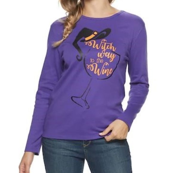 🎃 Halloween Long Sleeve Tee Women's - Picture 1 of 4